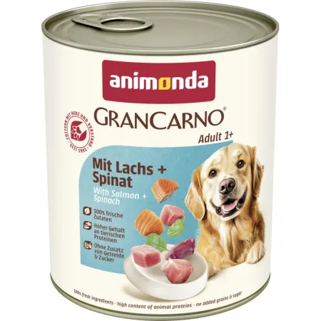 ANIMONDA GranCarno Adult łosoś, szpinak 800G
